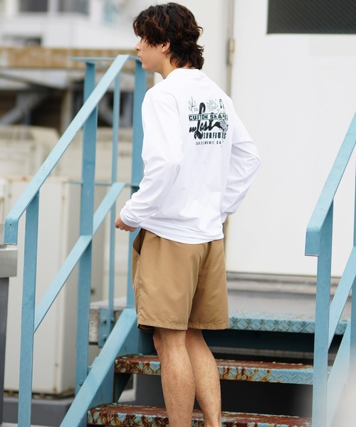 lost(ロスト)の「【ムラサキスポーツ限定】lost/ロスト 長袖Tシャツ ラッシュガード/水陸両用 UVケア MARITIME RALS L24SS-AF(ラッシュガード・メンズ・ホワイト/ブラック・M/L/XL)」の8枚目の写真