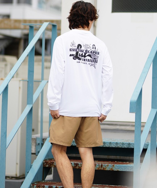 lost(ロスト)の「【ムラサキスポーツ限定】lost/ロスト 長袖Tシャツ ラッシュガード/水陸両用 UVケア MARITIME RALS L24SS-AF(ラッシュガード・メンズ・ホワイト/ブラック・M/L/XL)」の9枚目の写真