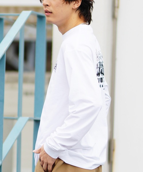 lost(ロスト)の「【ムラサキスポーツ限定】lost/ロスト 長袖Tシャツ ラッシュガード/水陸両用 UVケア MARITIME RALS L24SS-AF(ラッシュガード・メンズ・ホワイト/ブラック・M/L/XL)」の4枚目の写真