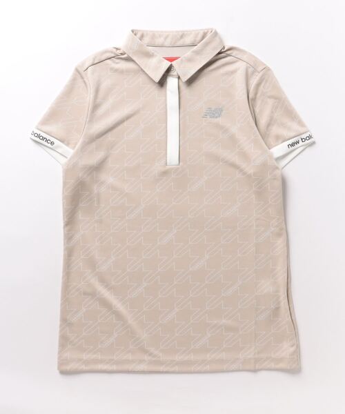 【イエロー】ドット千鳥格子柄 半袖 カラーシャツ (WOMENS SPORT) ドット千鳥格子柄 半袖 カラーシャツ (WOMENS SPORT) 【公式通販】