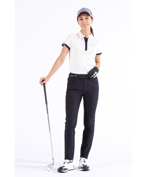 New Balance Golf(ニューバランスゴルフ)の「【new balance golf】ドット千鳥格子柄 半袖 カラーシャツ (WOMENS SPORT)(ポロシャツ・レディース・ベージュ/イエロー/ホワイト/ブラック・SMALL/MEDIUM/LARGE)」の16枚目の写真