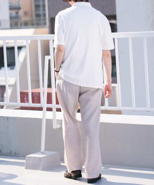 URBAN RESEARCH ROSSO MEN(アーバンリサーチロッソメン)の「『XLサイズあり』『UR TECH』防汚加工 リラックス半袖ポロシャツ(ポロシャツ・メンズ・ネイビー/ホワイト/ブラック/グレー・SMALL/MEDIUM/LARGE/X-LARGE)」の6枚目の写真