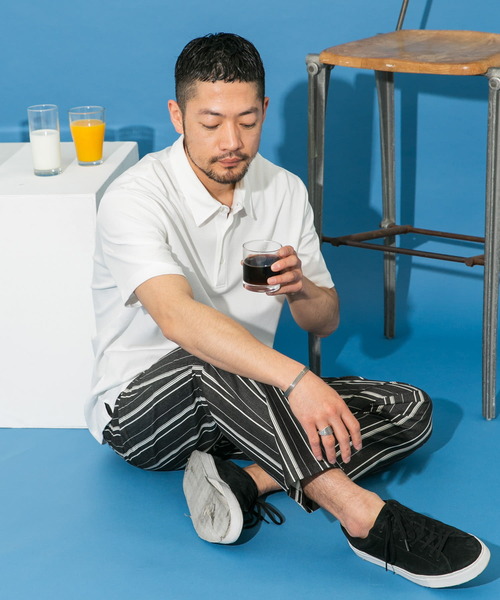 URBAN RESEARCH ROSSO MEN(アーバンリサーチロッソメン)の「『XLサイズあり』『UR TECH』防汚加工 リラックス半袖ポロシャツ(ポロシャツ・メンズ・ネイビー/ホワイト/ブラック/グレー・SMALL/MEDIUM/LARGE/X-LARGE)」の11枚目の写真