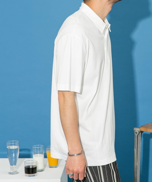 URBAN RESEARCH ROSSO MEN(アーバンリサーチロッソメン)の「『XLサイズあり』『UR TECH』防汚加工 リラックス半袖ポロシャツ(ポロシャツ・メンズ・ネイビー/ホワイト/ブラック/グレー・SMALL/MEDIUM/LARGE/X-LARGE)」の13枚目の写真