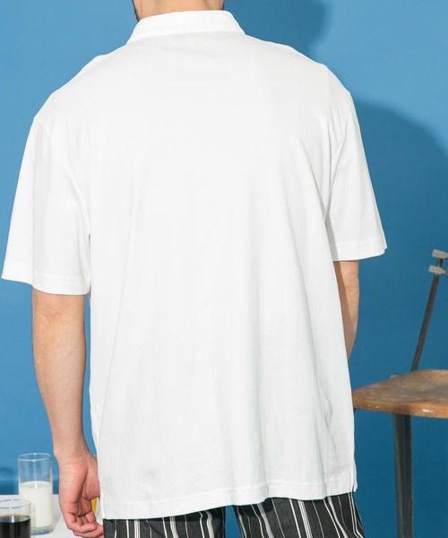 URBAN RESEARCH ROSSO MEN(アーバンリサーチロッソメン)の「『XLサイズあり』『UR TECH』防汚加工 リラックス半袖ポロシャツ(ポロシャツ・メンズ・ネイビー/ホワイト/ブラック/グレー・SMALL/MEDIUM/LARGE/X-LARGE)」の14枚目の写真