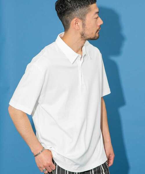 URBAN RESEARCH ROSSO MEN(アーバンリサーチロッソメン)の「『XLサイズあり』『UR TECH』防汚加工 リラックス半袖ポロシャツ(ポロシャツ・メンズ・ネイビー/ホワイト/ブラック/グレー・SMALL/MEDIUM/LARGE/X-LARGE)」の15枚目の写真