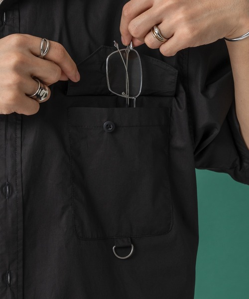 Adoon plain（アドーンプレーン）の「ステッチピスネームシャツ（シャツ/ブラウス・メンズ・オフホワイト/ブラック・MEDIUM/LARGE）」の20枚目の写真