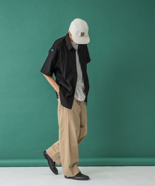 Adoon plain（アドーンプレーン）の「ステッチピスネームシャツ（シャツ/ブラウス・メンズ・オフホワイト/ブラック・MEDIUM/LARGE）」の16枚目の写真