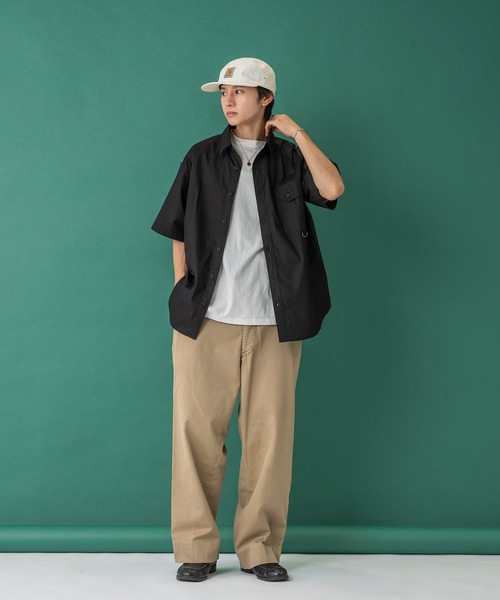 Adoon plain（アドーンプレーン）の「ステッチピスネームシャツ（シャツ/ブラウス・メンズ・オフホワイト/ブラック・MEDIUM/LARGE）」の15枚目の写真