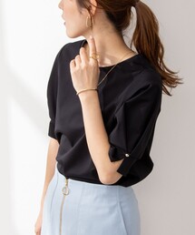 タックスリーブプルオーバーカットソー