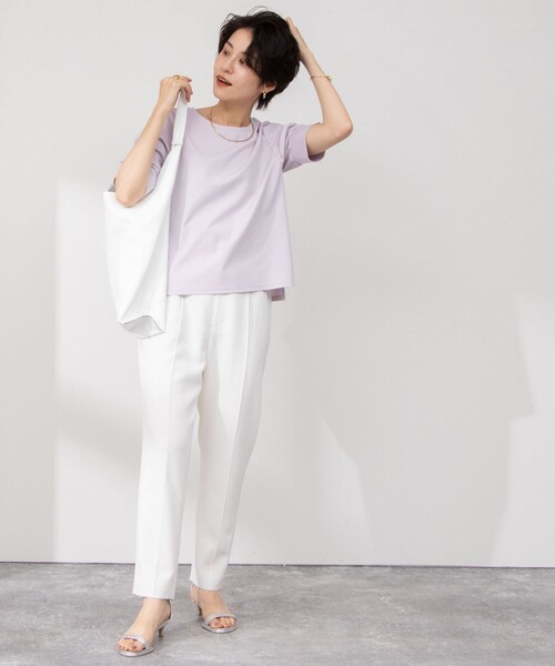 NOLLEY’S Sophi（ノーリーズソフィ）の「タックスリーブプルオーバーカットソー（Tシャツ/カットソー・レディース・ベビーピンク/ブラック/オフホワイト・38）」の11枚目の写真