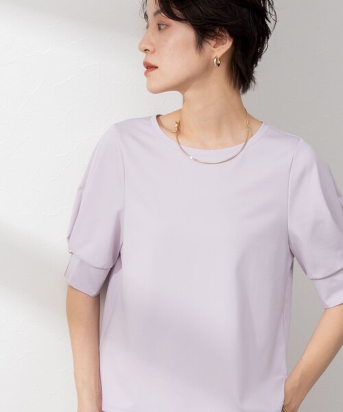 NOLLEY’S Sophi（ノーリーズソフィ）の「タックスリーブプルオーバーカットソー（Tシャツ/カットソー・レディース・ベビーピンク/ブラック/オフホワイト・38）」の17枚目の写真