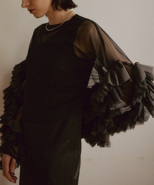 ack volume tulle dress