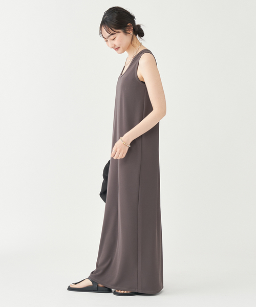 plage（プラージュ）の「《追加》リブタンクワンピース（ワンピース・レディース・ブラック/チャコールグレー/アイボリー・36/38）」の10枚目の写真