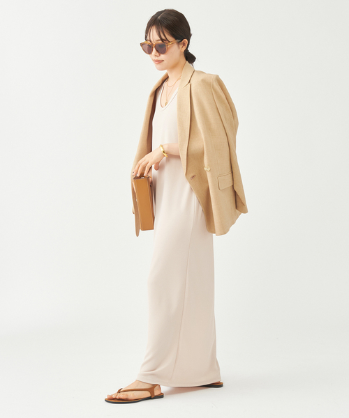 plage（プラージュ）の「《追加》リブタンクワンピース（ワンピース・レディース・ブラック/チャコールグレー/アイボリー・36/38）」の6枚目の写真