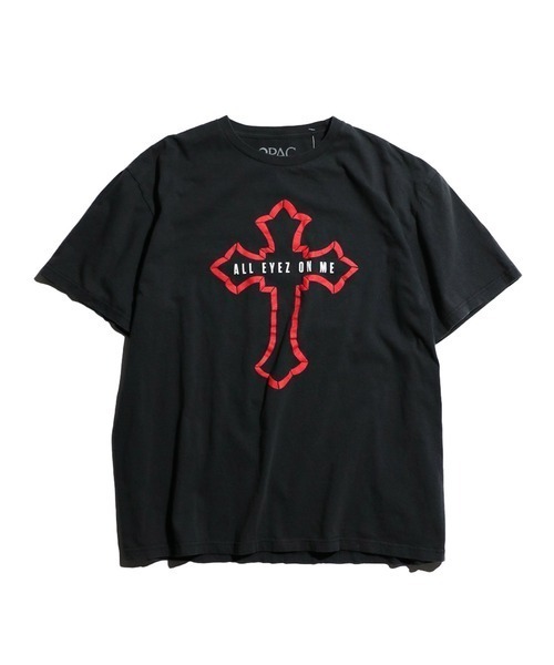 THRIFTY LOOK(スリフティールック)の「【THRIFTY LOOK スリフティールック】 THRIFTY "2PAC" TEE ユーズドライクTシャツ/ロック/バンドtシャツ/ヴィンテージ(Tシャツ/カットソー・メンズ・ブラック/ブラック系1/ホワイト・X-LARGE/LARGE)」の2枚目の写真