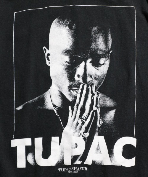 THRIFTY LOOK(スリフティールック)の「【THRIFTY LOOK スリフティールック】 THRIFTY "2PAC" TEE ユーズドライクTシャツ/ロック/バンドtシャツ/ヴィンテージ(Tシャツ/カットソー・メンズ・ブラック/ブラック系1/ホワイト・X-LARGE/LARGE)」の12枚目の写真