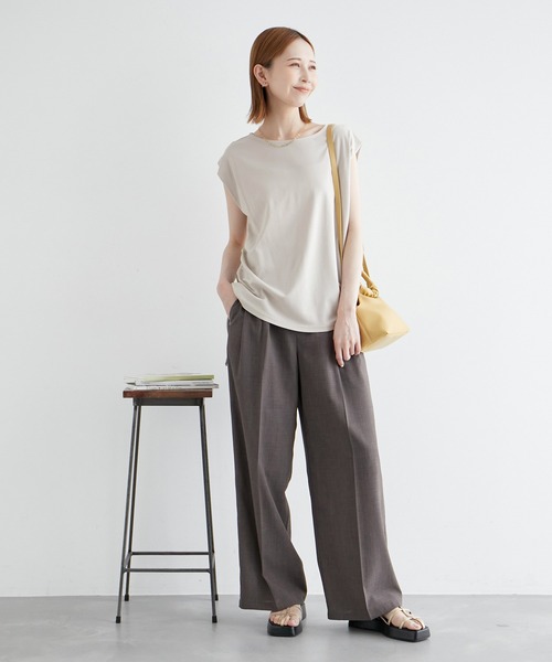 ROPE' PICNIC(ロペピクニック)の「ドロストカットトップス(Tシャツ/カットソー・レディース・ベージュ系その他/ブルー/オフホワイト/ネイビー・38)」の18枚目の写真