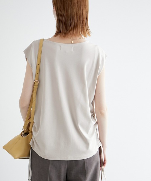 ROPE' PICNIC(ロペピクニック)の「ドロストカットトップス(Tシャツ/カットソー・レディース・ベージュ系その他/ブルー/オフホワイト/ネイビー・38)」の21枚目の写真