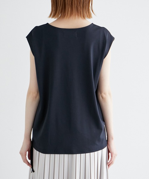 ROPE' PICNIC(ロペピクニック)の「ドロストカットトップス(Tシャツ/カットソー・レディース・ベージュ系その他/ブルー/オフホワイト/ネイビー・38)」の9枚目の写真
