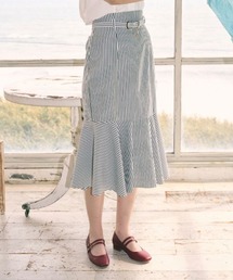 an another angelus | ゴールドバックルベルト付きマーメイドスカート(スカート)