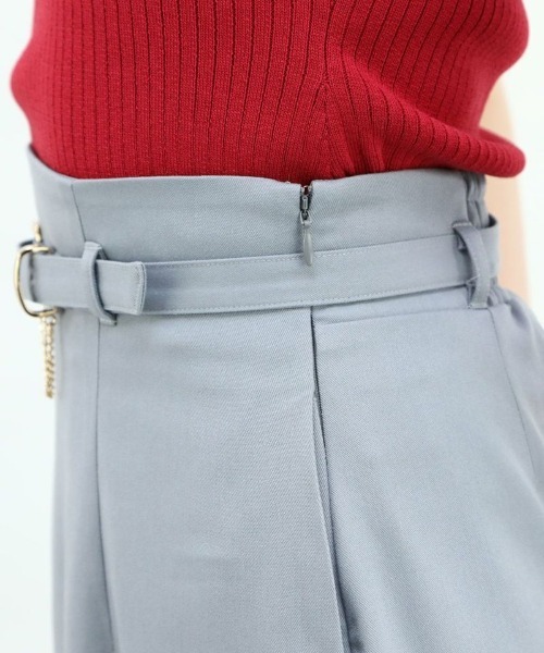 an another angelus(アンアナザーアンジェラス)の「ゴールドバックルベルト付きマーメイドスカート/ananotherangelus(スカート・レディース・グレー/ブラック×ホワイト・FREE)」の15枚目の写真