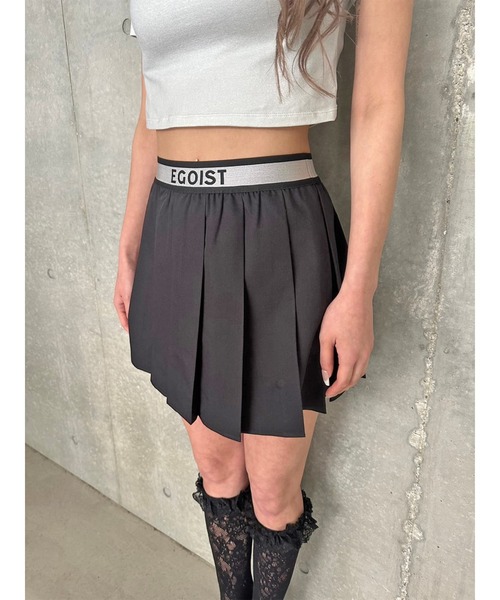 EGOIST（エゴイスト）の「ウエストロゴプリーツミニスカート（スカート・レディース・ベージュ/グレー/ブラック・FREE）」の17枚目の写真