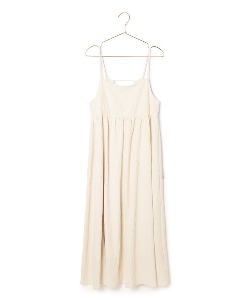 ROPE' PICNIC(ロペピクニック)の「バッグオープンキャミワンピース/リンクコーデ(ワンピース・レディース・ブラック/キナリ・38)」の6枚目の写真