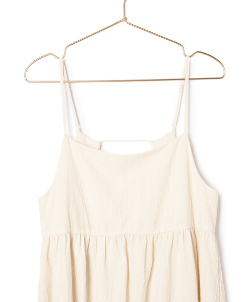 ROPE' PICNIC(ロペピクニック)の「バッグオープンキャミワンピース/リンクコーデ(ワンピース・レディース・ブラック/キナリ・38)」の7枚目の写真