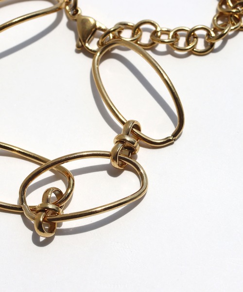 abaskdesign（アバスクデザイン）の「金属アレルギー対応 ボリュームチェーンステンレスブレスレット（ブレスレット・レディース・シルバー/ゴールド・FREE）」の13枚目の写真