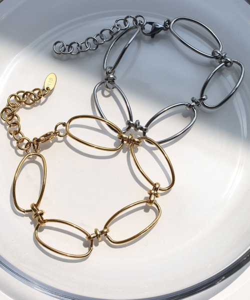 abaskdesign（アバスクデザイン）の「金属アレルギー対応 ボリュームチェーンステンレスブレスレット（ブレスレット・レディース・シルバー/ゴールド・FREE）」の17枚目の写真