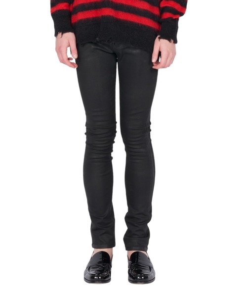 GalaabenD（ガラアーベント）の「ブラックコーティング EXフィットデニム レギンスデニムパンツ（デニムパンツ・メンズ・ブラック・44/46/48）」の2枚目の写真