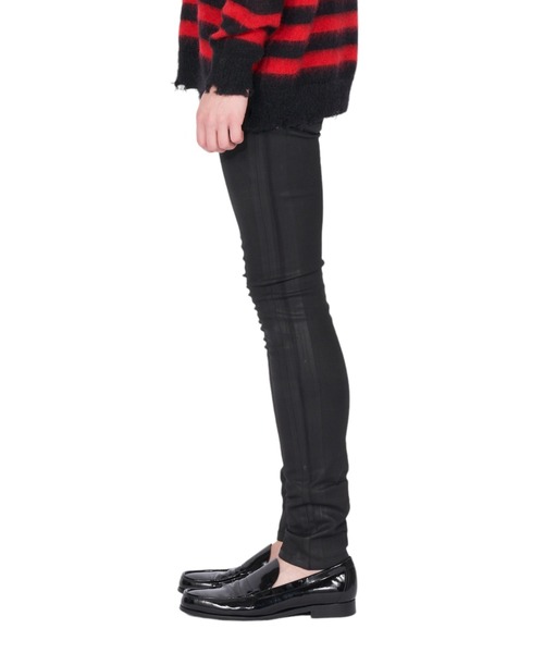 GalaabenD（ガラアーベント）の「ブラックコーティング EXフィットデニム レギンスデニムパンツ（デニムパンツ・メンズ・ブラック・44/46/48）」の4枚目の写真