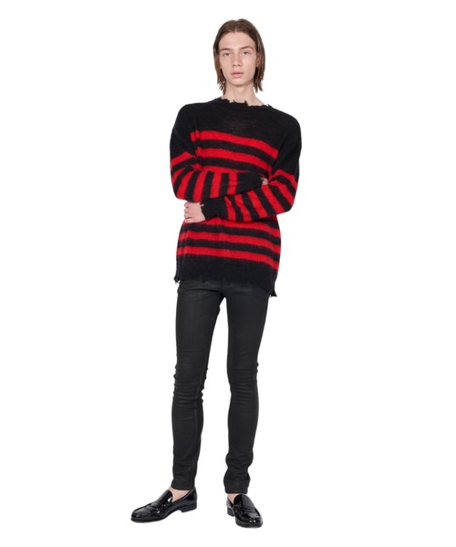 GalaabenD（ガラアーベント）の「ブラックコーティング EXフィットデニム レギンスデニムパンツ（デニムパンツ・メンズ・ブラック・44/46/48）」の6枚目の写真