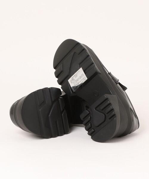 YOSUKE（ヨースケ）の「「YOSUKE/ヨースケ」厚底コインローファー（ドレスシューズ・レディース・ブラック/アイボリー/クリアブラック/ブラック×ホワイト/ホワイト系その他2/ブラック系その他・36/35/37/39/38）」の8枚目の写真