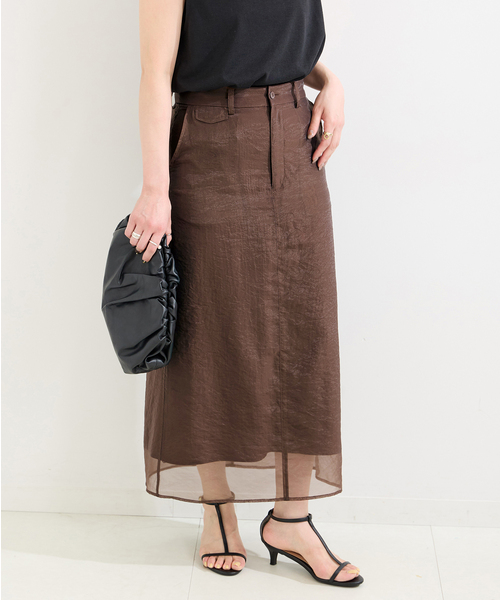 B.C STOCK（ベーセーストック）の「シアーワーカーズチノスカート（スカート・レディース・ブラック/オリーブ・SMALL/MEDIUM）」の2枚目の写真