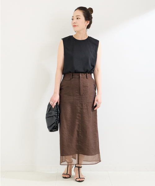 B.C STOCK（ベーセーストック）の「シアーワーカーズチノスカート（スカート・レディース・ブラック/オリーブ・SMALL/MEDIUM）」の3枚目の写真