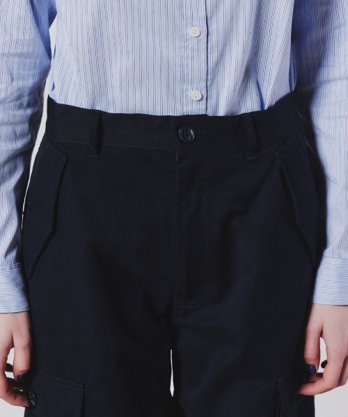 DOUBLE STANDARD CLOTHING(ダブルスタンダードクロージング)の「ワイドカーゴパンツ(カーゴパンツ・レディース・カーキ/ネイビー・36/38)」の6枚目の写真
