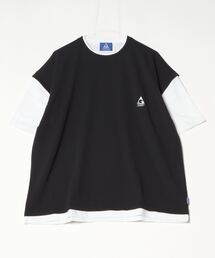 GERRY ワンポイント刺繍 ベスト フェイクレイヤード 半袖 Tシャツ