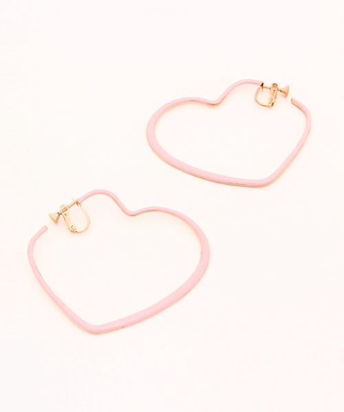 Wego ウィゴー の Wego ハートフープイヤリング イヤリング Wear