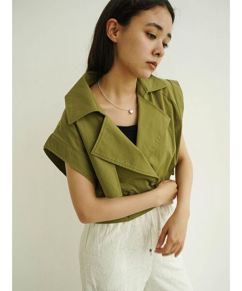 【セール】Double tailored short gilet(ベスト)|FIKA.(フィーカ) 【セール】Double tailored short gilet(ベスト)|FIKA.(フィーカ)