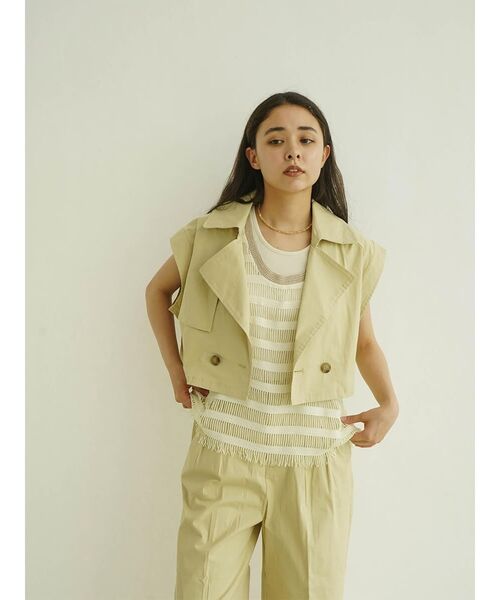 【セール】Double tailored short gilet(ベスト)|FIKA.(フィーカ) 【セール】Double tailored short gilet(ベスト)|FIKA.(フィーカ)