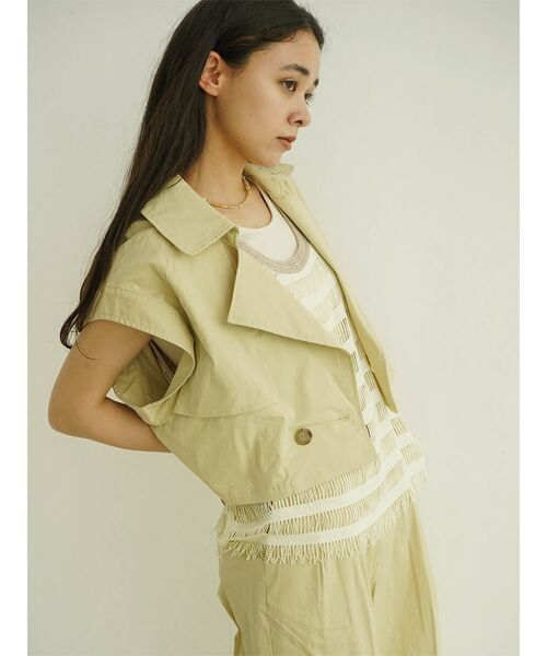 【セール】Double tailored short gilet(ベスト)|FIKA.(フィーカ) 【セール】Double tailored short gilet(ベスト)|FIKA.(フィーカ)