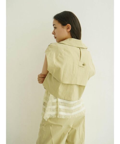 【セール】Double tailored short gilet(ベスト)|FIKA.(フィーカ) 【セール】Double tailored short gilet(ベスト)|FIKA.(フィーカ)