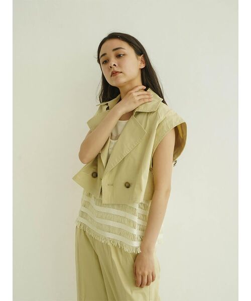 【セール】Double tailored short gilet(ベスト)|FIKA.(フィーカ) 【セール】Double tailored short gilet(ベスト)|FIKA.(フィーカ)