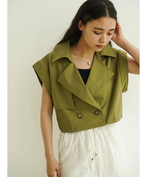 【セール】Double tailored short gilet(ベスト)|FIKA.(フィーカ) 【セール】Double tailored short gilet(ベスト)|FIKA.(フィーカ)