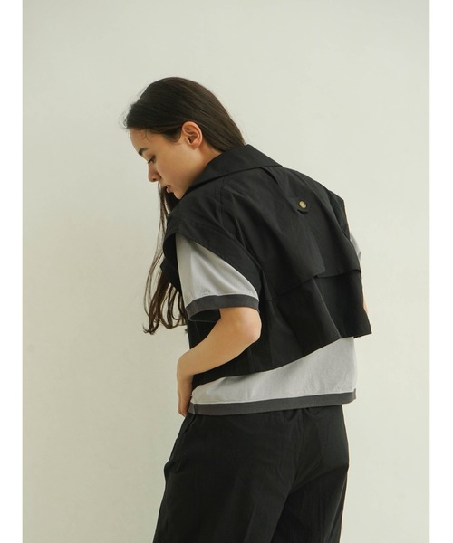 【セール】Double tailored short gilet(ベスト)|FIKA.(フィーカ) 【セール】Double tailored short gilet(ベスト)|FIKA.(フィーカ)