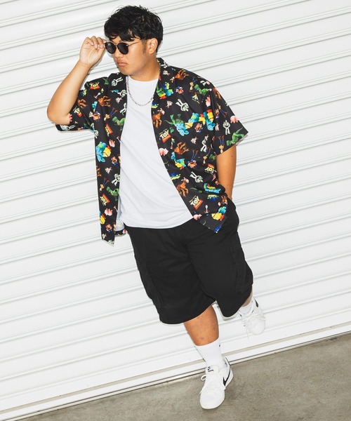 B&T CLUB(ビーティークラブ)の「ハーフパンツ 短パン メンズ 大きいサイズ ストレッチ 無地 カーゴ ショートパンツ B&T CLUB (ビーアンドティークラブ)(カーゴパンツ・メンズ・ブラック/カーキ/ベージュ・X1(3L~4L)/X2(4L~5L)/X3(6L~7L)/X4(8L~9L)/X5(9L~10L))」の5枚目の写真