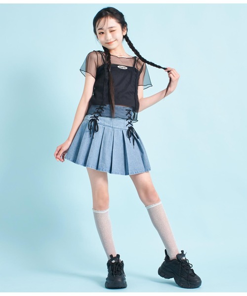 ANAPガールまとめ売り ANAP GiRL（アナップガール）の「シアートップス×キャミSET（T