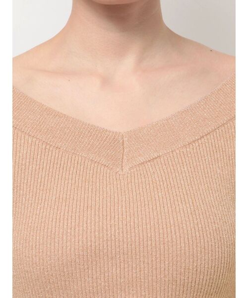 リリ セール】グリッタークロップドルーズニットトップス（ニット